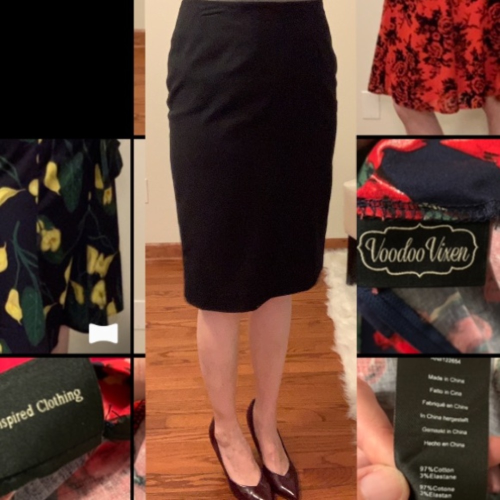 Merona by Target Black Knee Length Pencil Skirt